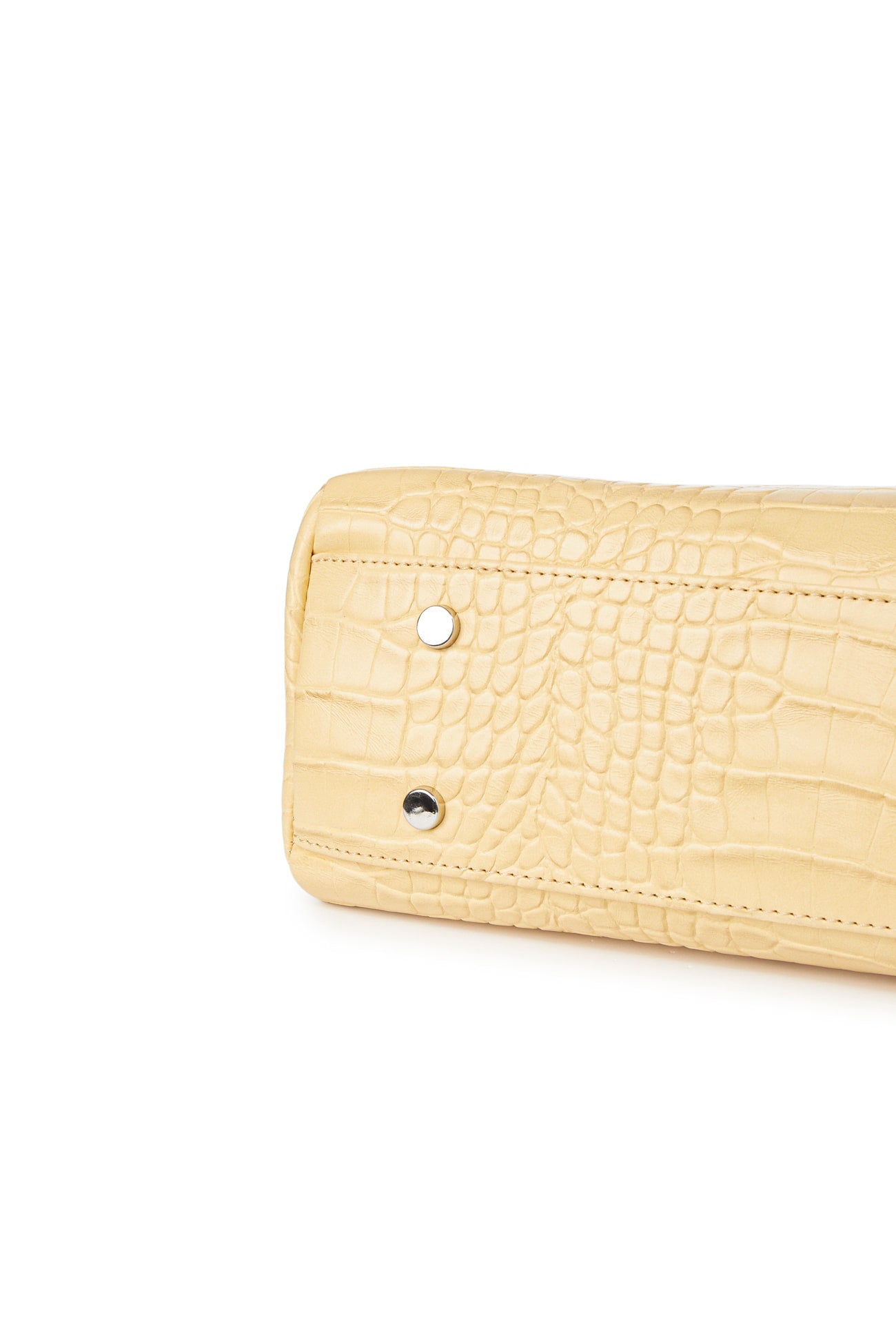 Deinet - Crocodile Pattern Two-Way Bag In Butter product image 9 | TRAB K-Fashion Australia