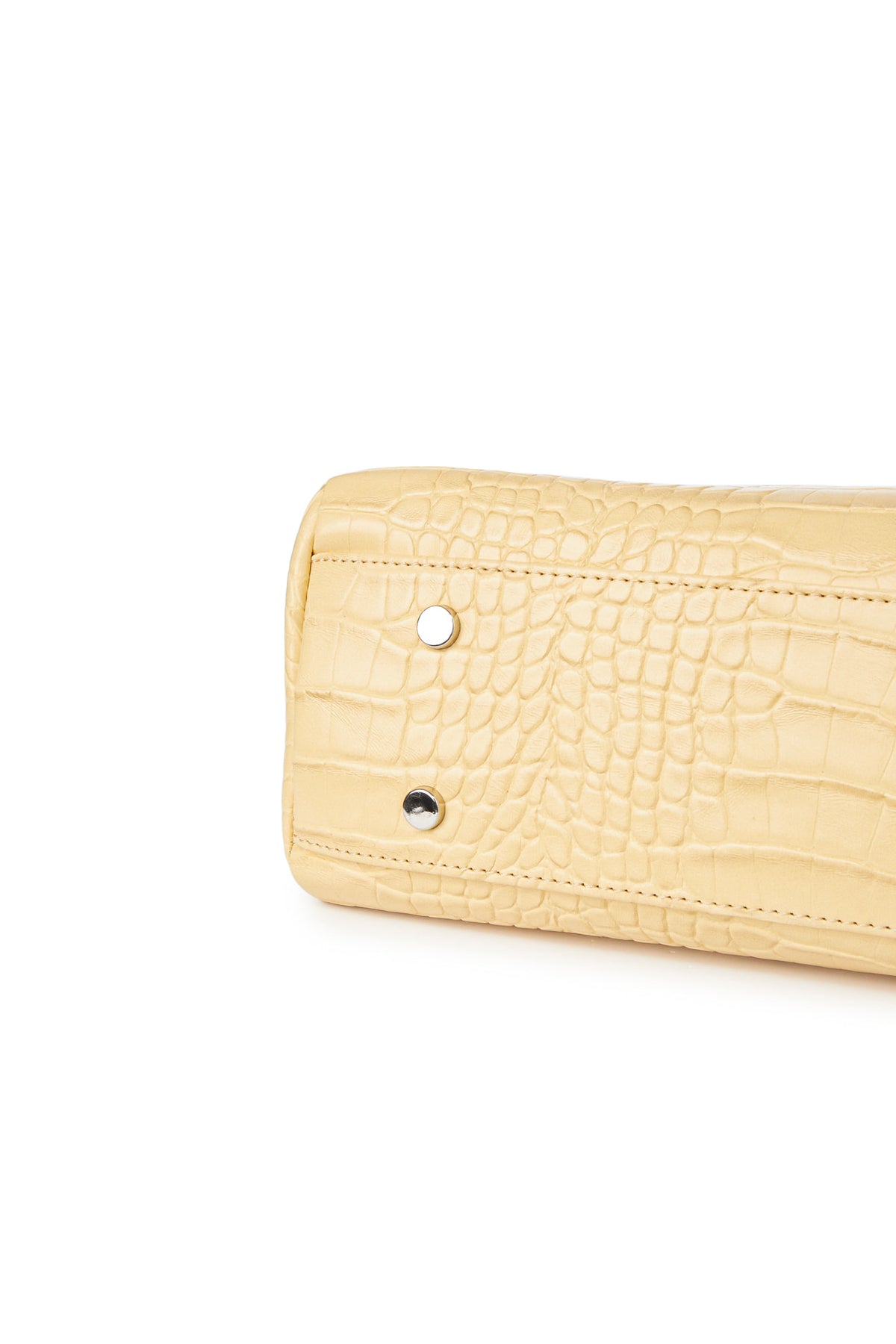 Deinet - Crocodile Pattern Two-Way Bag In Butter product image 9 | TRAB K-Fashion Australia
