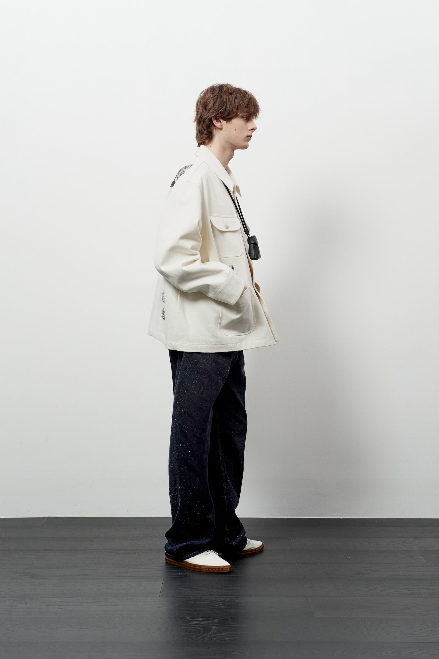 Stu - Printing Work Jacket (Cream) product image 11 | TRAB K-Fashion Australia