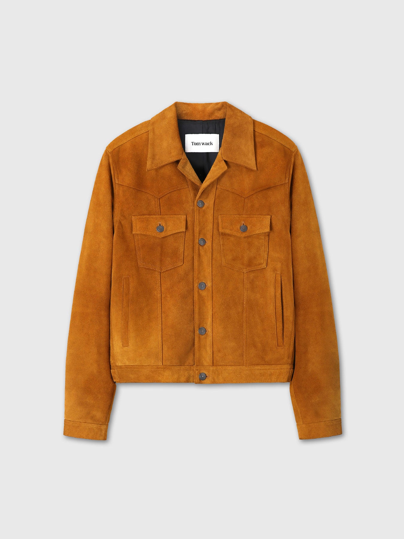 Tonywack - Split Suede Trucker Jacket (Sand Beige) product image 8 | TRAB K-Fashion Australia