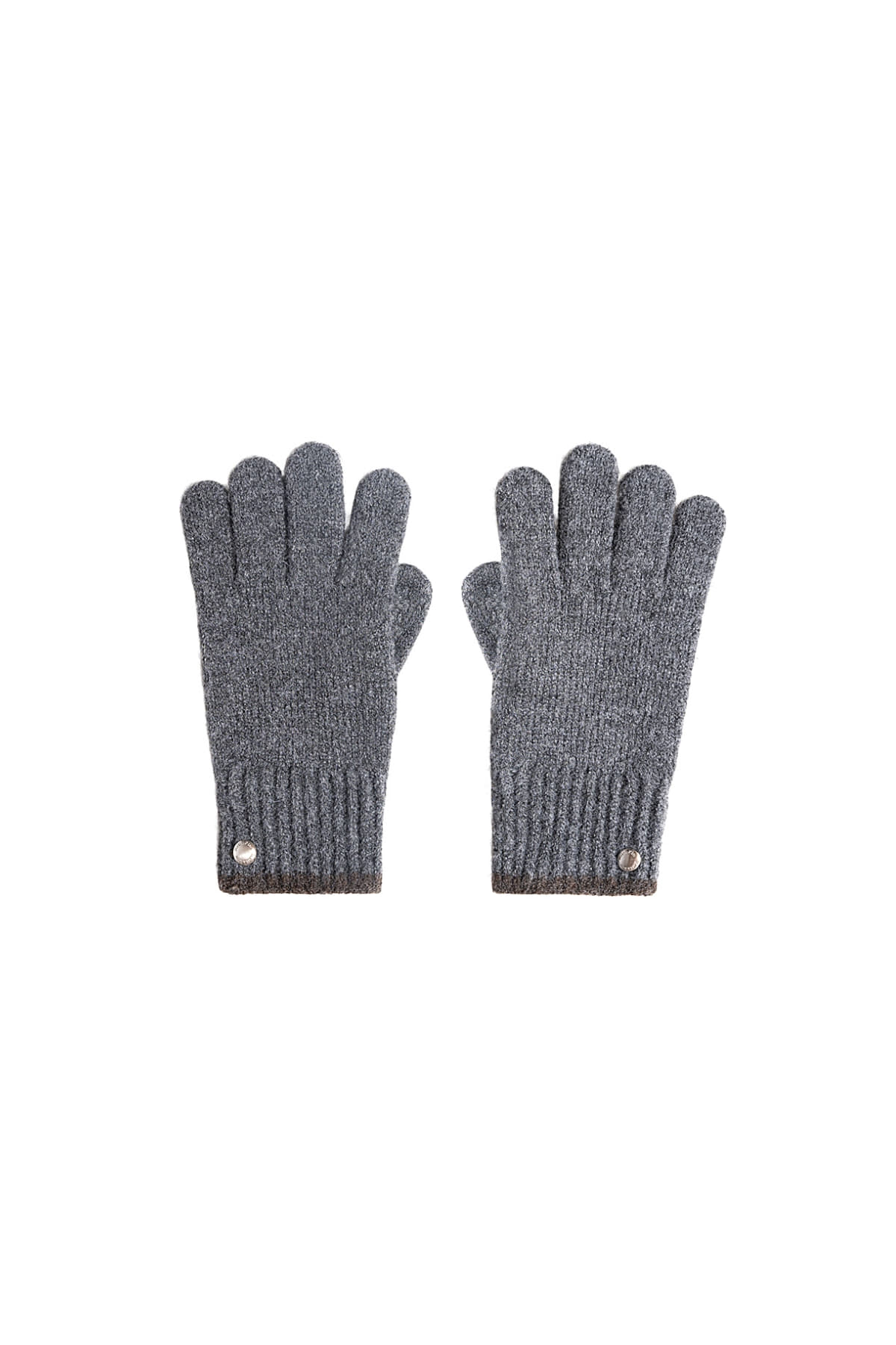 Matin Kim - Color-block Cuff Gloves (Grey) product image 1 | TRAB K-Fashion Australia