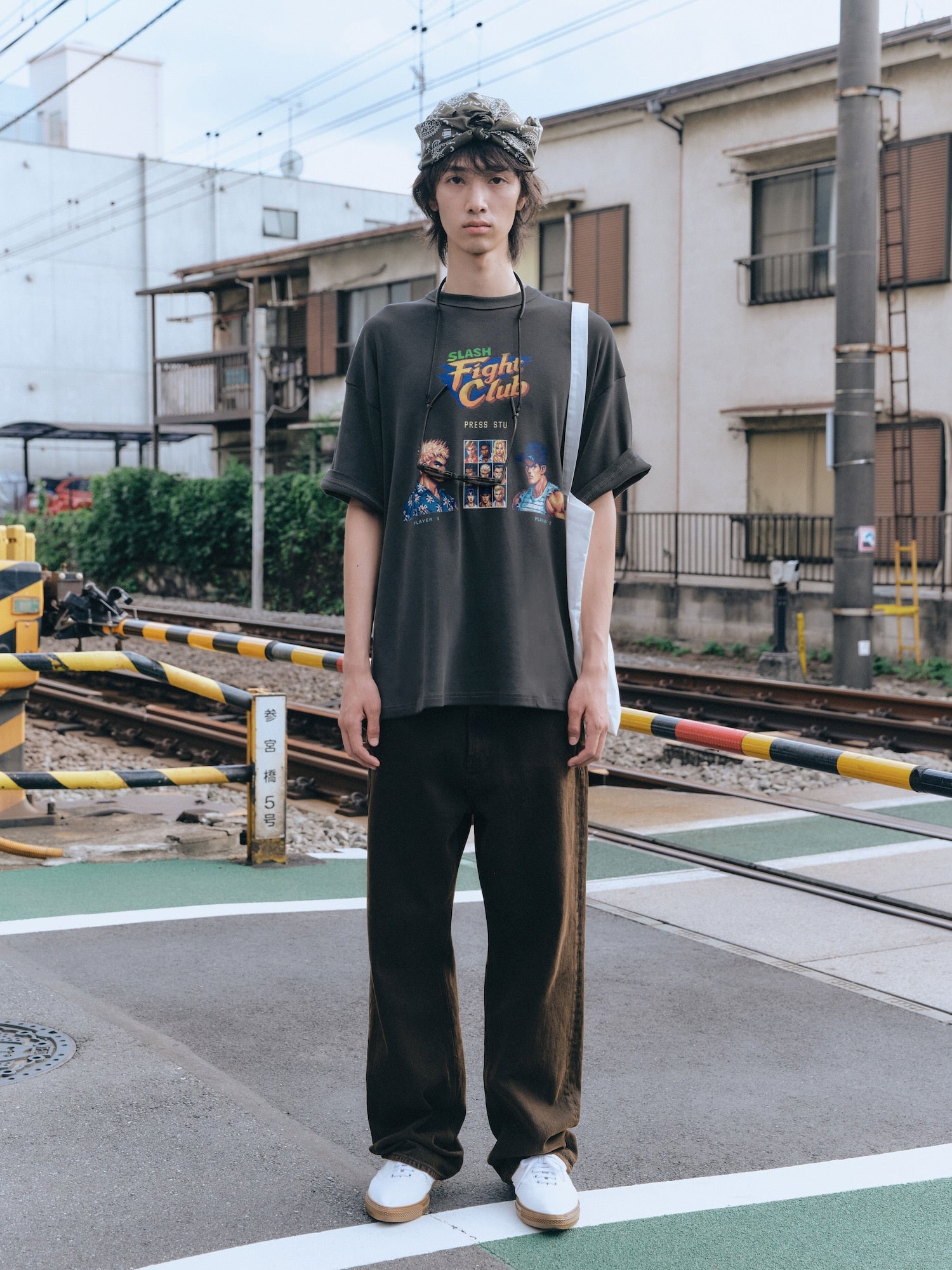 Stu - Fight Club T-Shirt (Charcoal) product image 1 | TRAB K-Fashion Australia