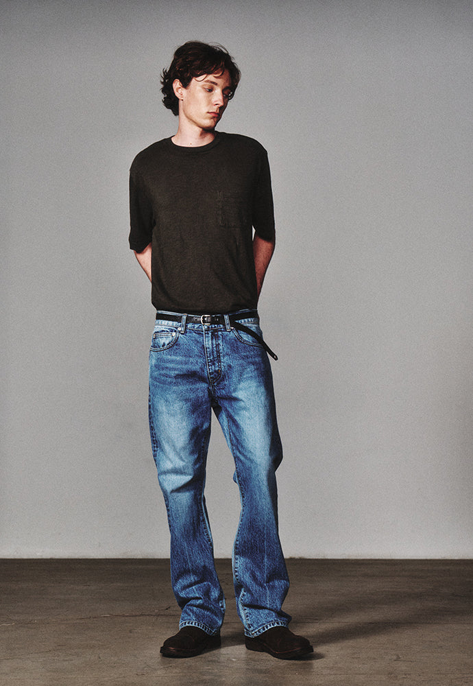 Art if acts - Garment Dyed Slub Pocket T-Shirt (Khaki Grey) product image 4 | TRAB K-Fashion Australia