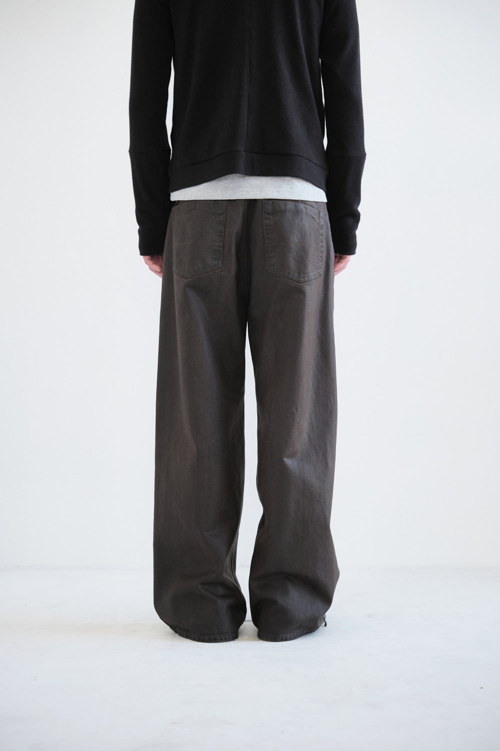 Hatchingroom - Waxed Jeans (Dark Brown) product image 6 | TRAB K-Fashion Australia
