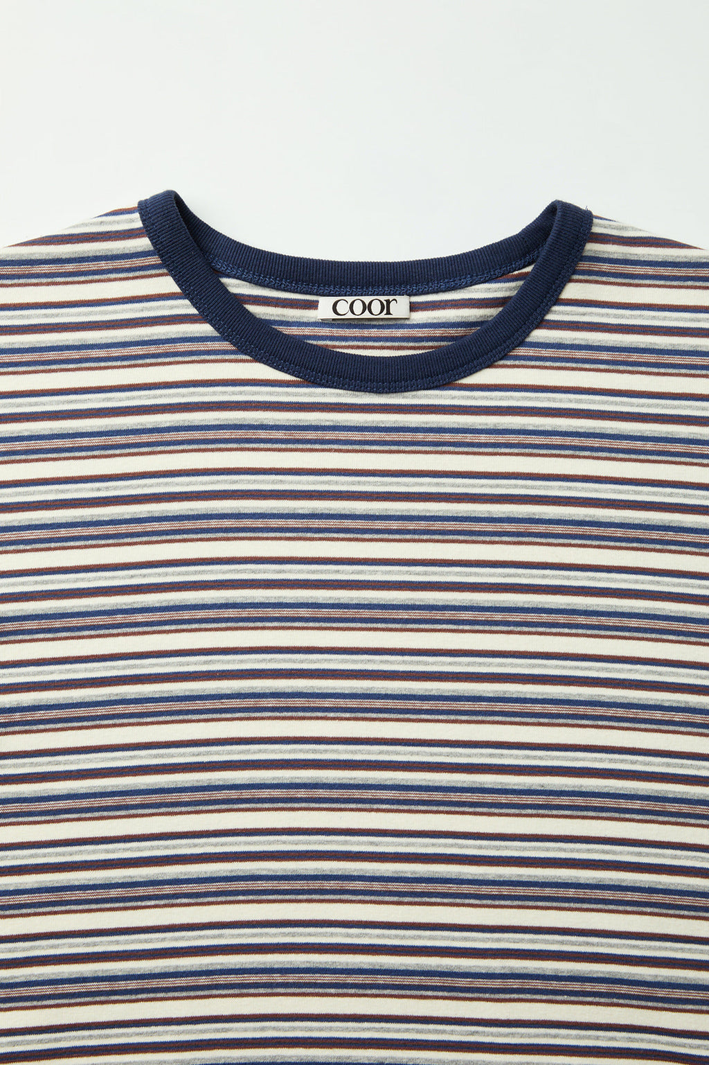 Coor - Multi-Pin Stripe T-Shirt (Blue) product image 5 | TRAB K-Fashion Australia