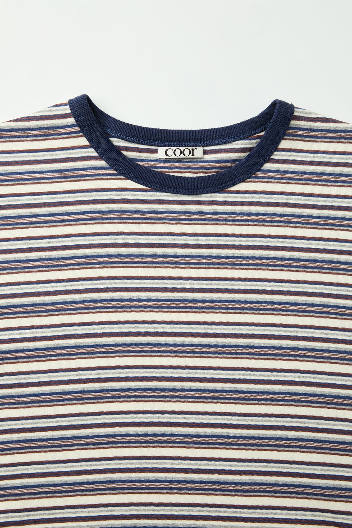 Coor - Multi-Pin Stripe T-Shirt (Blue) product image 5 | TRAB K-Fashion Australia