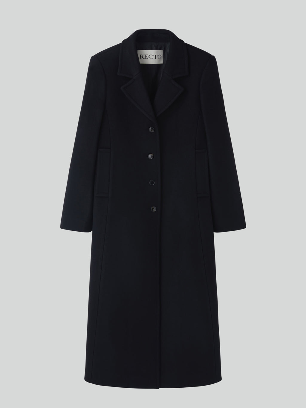 Recto - Slim Fit Long Coat (Black) product image 8 | TRAB K-Fashion Australia