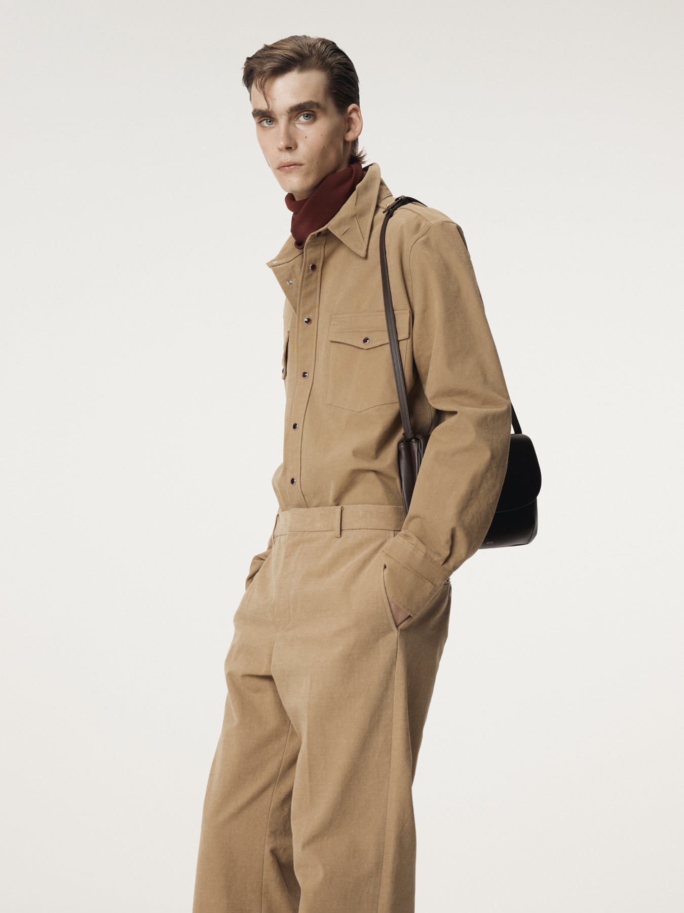 Recto - Crease Detail Western Shirt (Desert) product image 5 | TRAB K-Fashion Australia