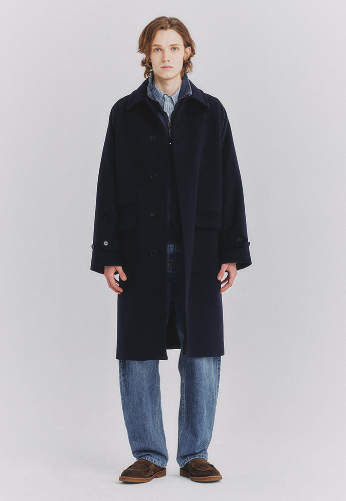 Art if acts - Balmacaan Coat (Navy) product image 4 | TRAB K-Fashion Australia