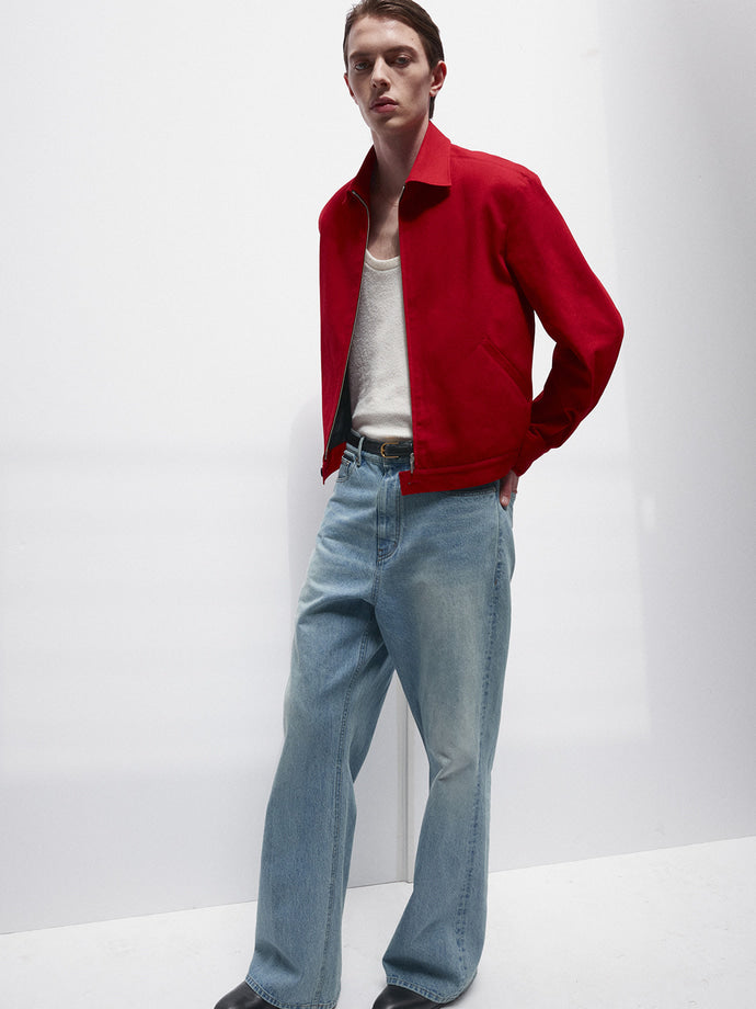Tonywack - Cotton Twill French Blouson (Red) product image 5 | TRAB K-Fashion Australia
