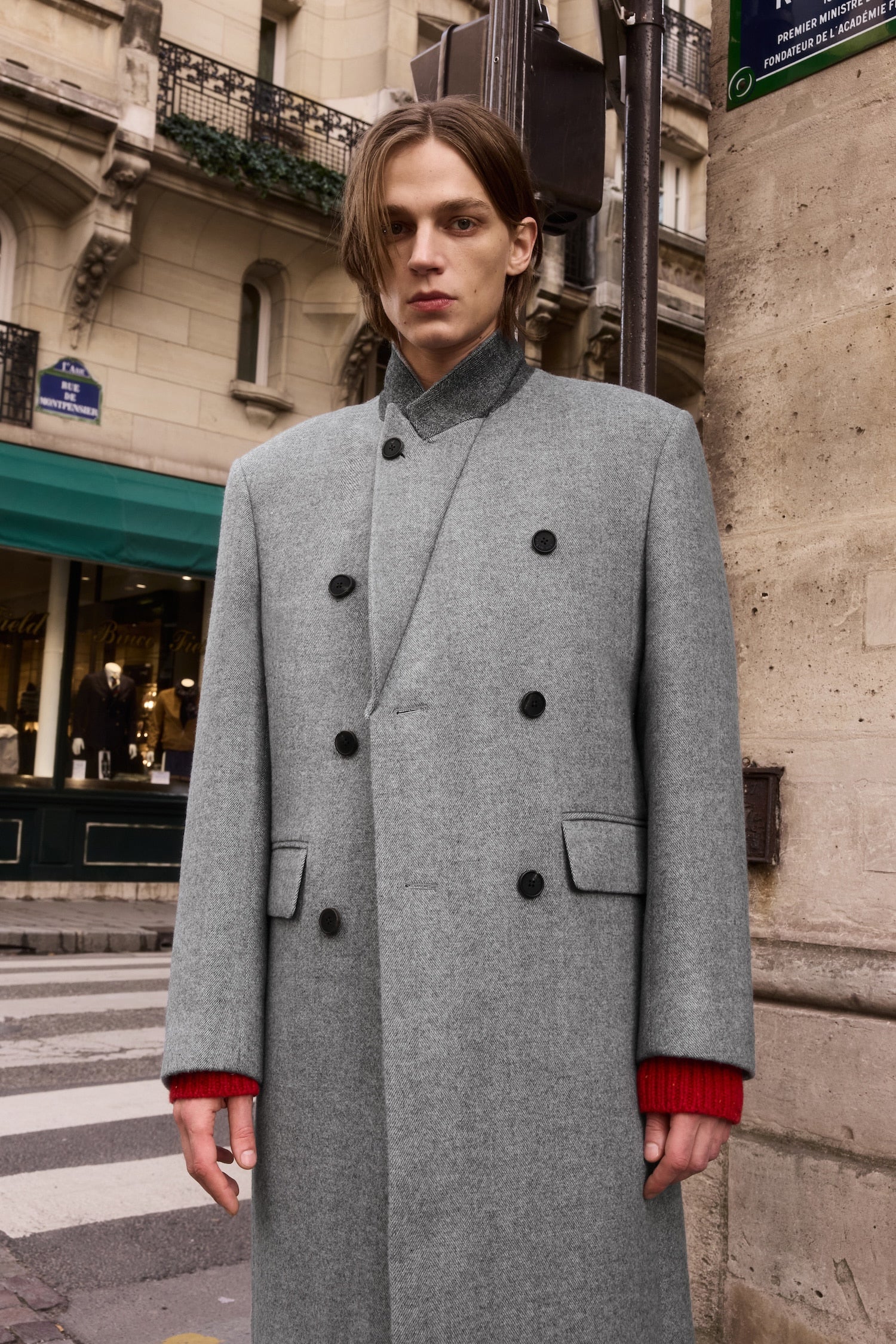 STU - Inverted Double Coat In Light (Grey) product image 14 | TRAB K-Fashion Australia