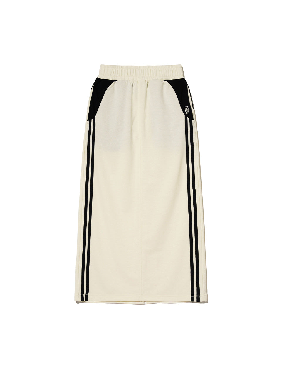 Kijun - Football Jersey Long Skirt (Ivory Black) product image 7 | TRAB K-Fashion Australia