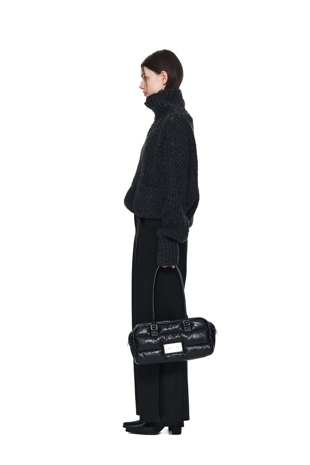Matin Kim - Side Pleats Trouser (Black) product image 6 | TRAB K-Fashion Australia