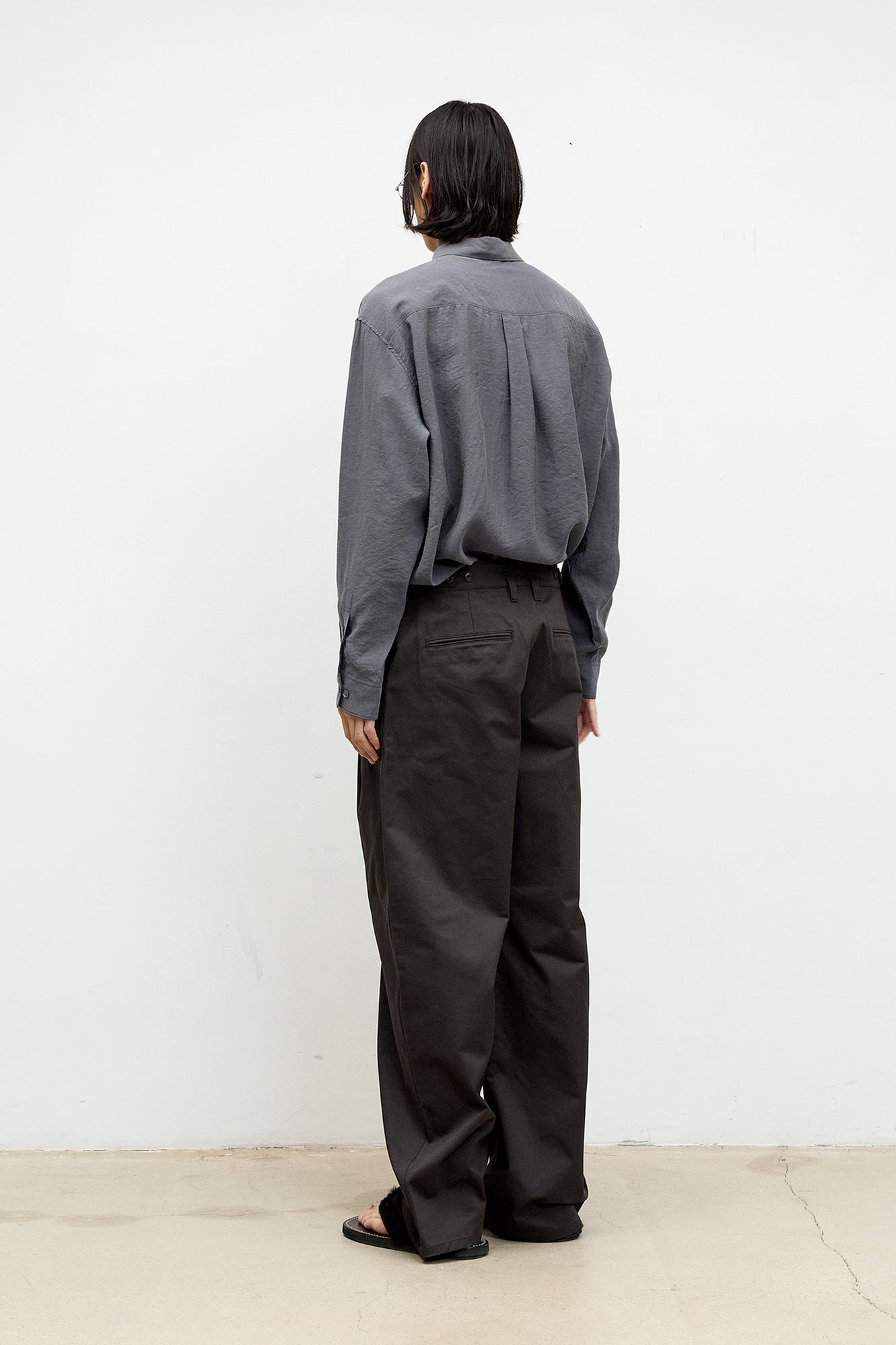 Coor - Classic One Tuck Chino Pants V2 (Dark Brown) product image 4 | TRAB K-Fashion Australia