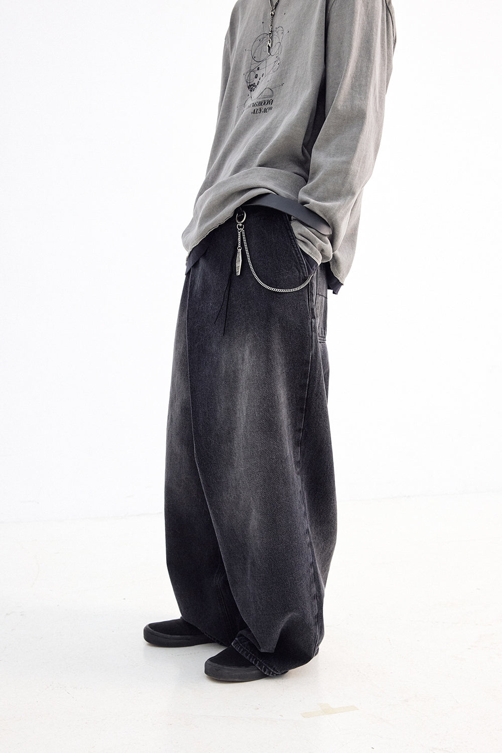 Hatchingroom - Wrap Jeans (Black) product image 9 | TRAB K-Fashion Australia