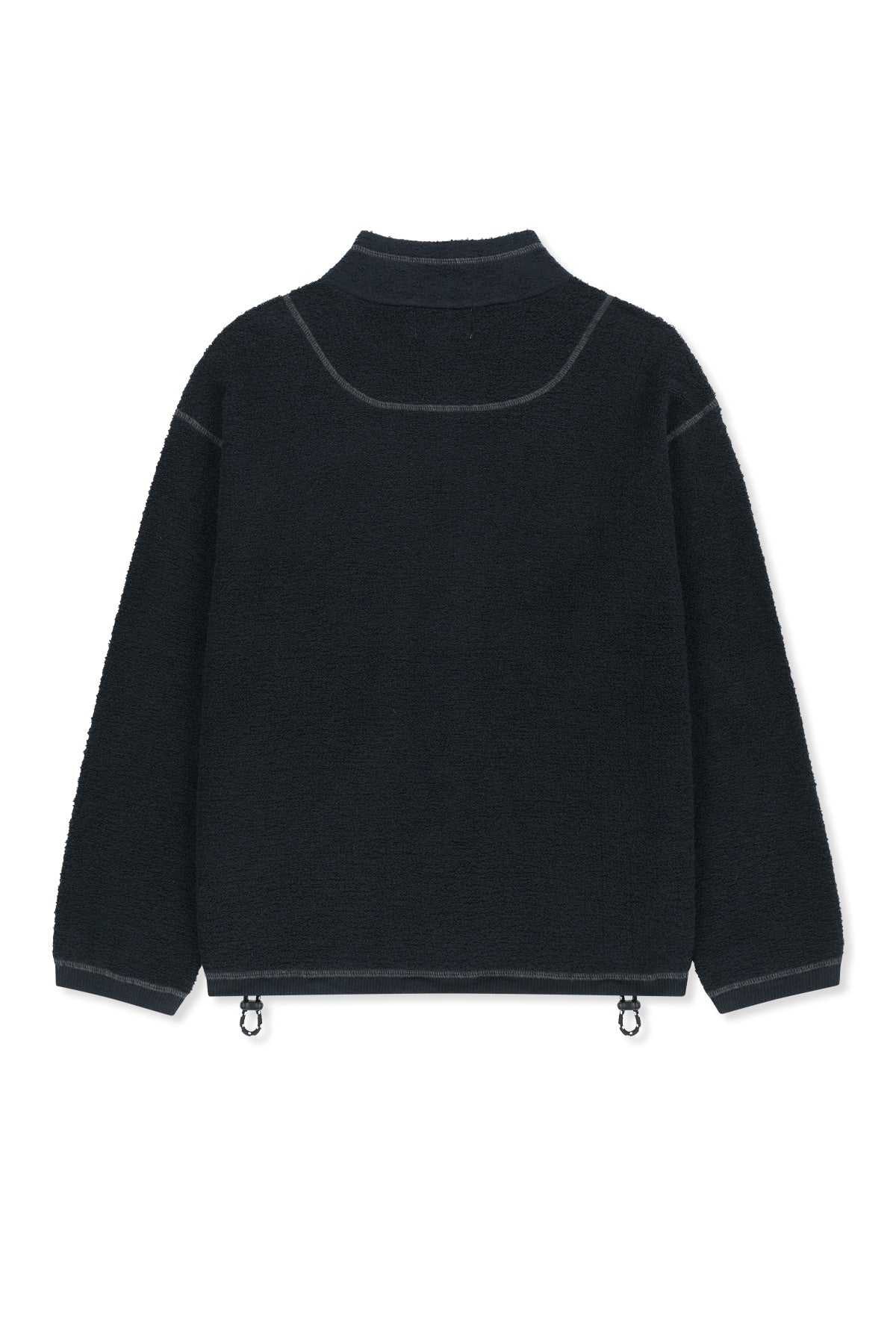 Matin Kim - Boucle Texture Knit Zip Up (Dark Navy) product image 3 | TRAB K-Fashion Australia