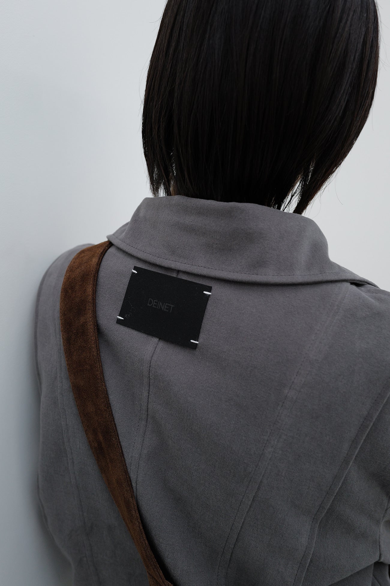 Deinet - Deinet Belted Cotton Jacket (Charcoal) product image 12 | TRAB K-Fashion Australia