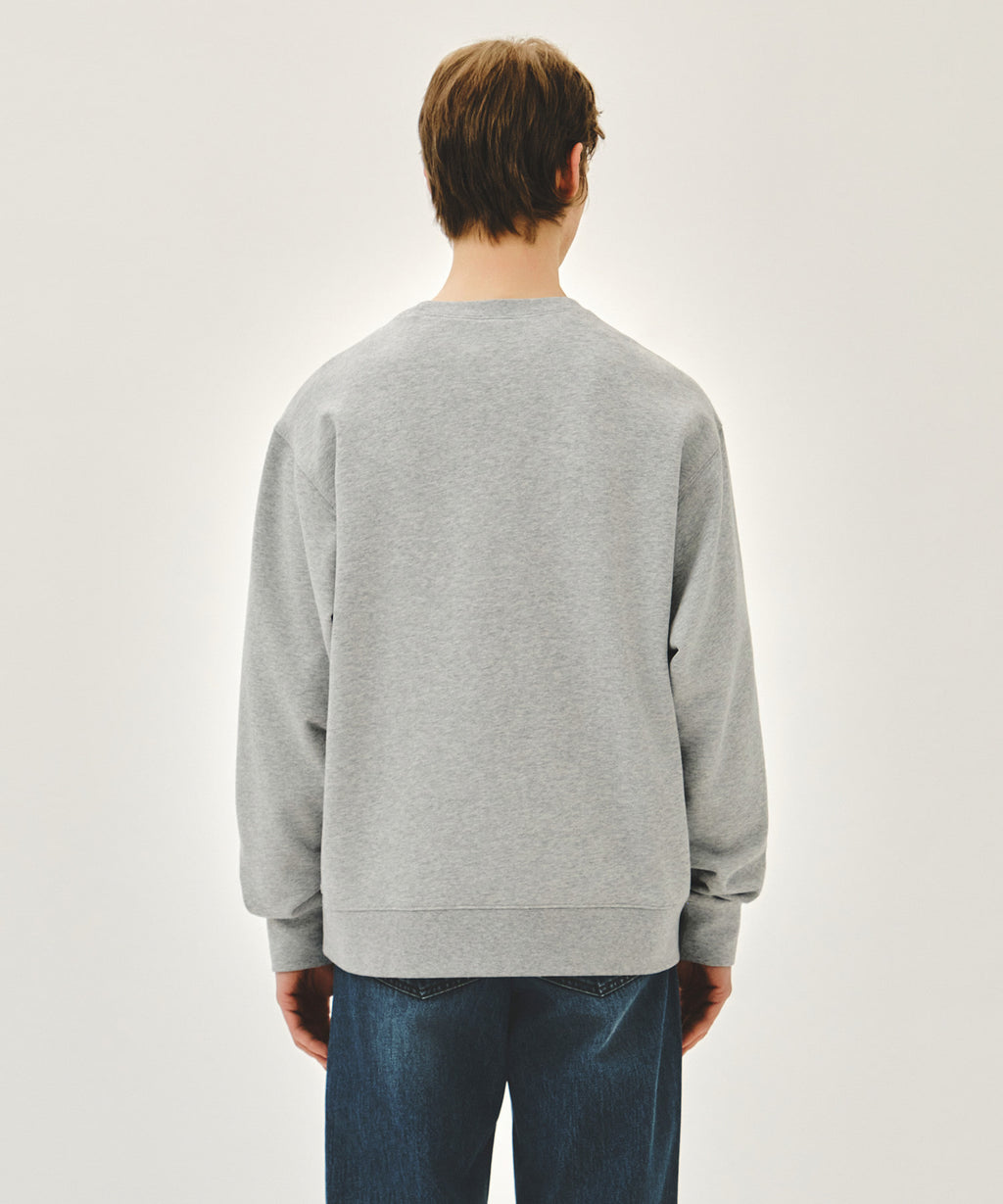 Marithe & Francois Girbaud - Doodle Bear Sweatshirt (Heather Gray) product image 3 | TRAB K-Fashion Australia