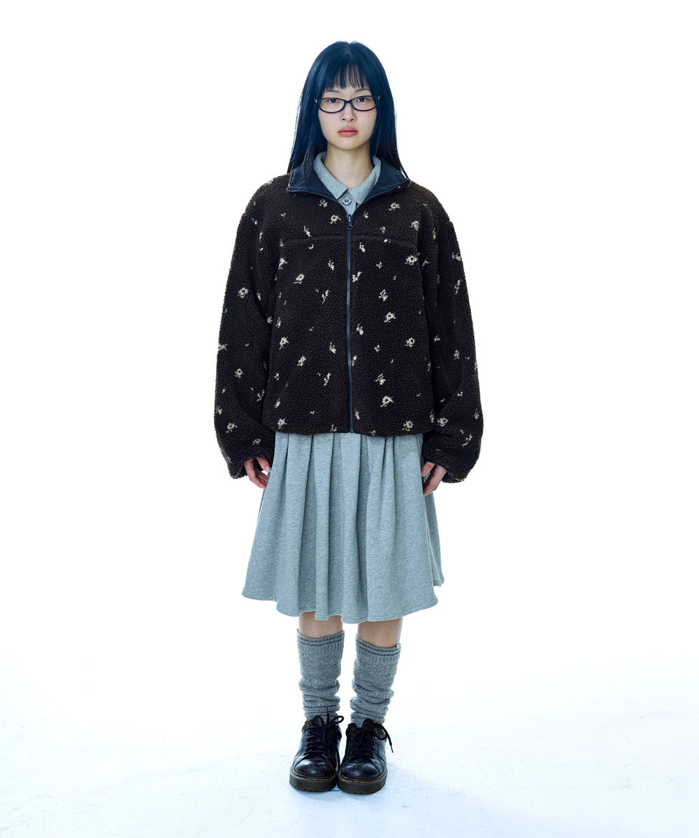 Coyseio - Petal Reversible Fleece Jacket (Brown) product image 15 | TRAB K-Fashion Australia