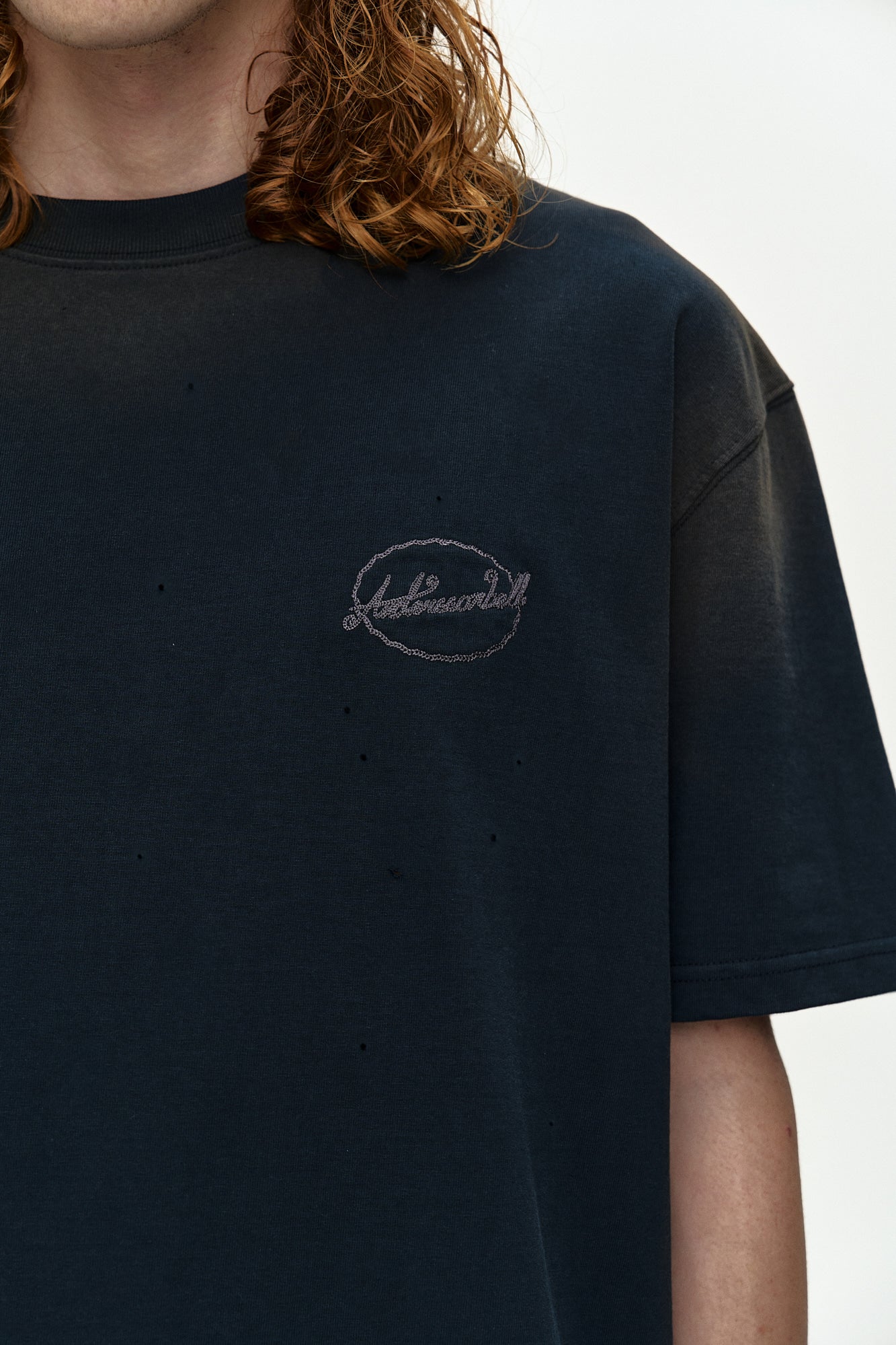 Andersson Bell - Gradient Damage Washed T-Shirt (Navy) product image 5 | TRAB K-Fashion Australia