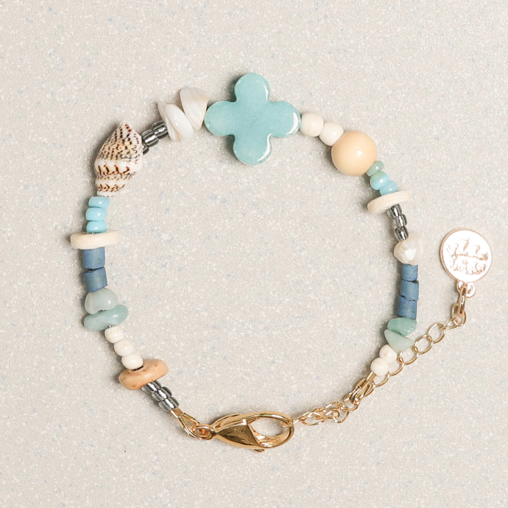 Towtow Archive - Full Clover Symbol Bracelet Turquoise (OC) product image 2 | TRAB K-Fashion Australia