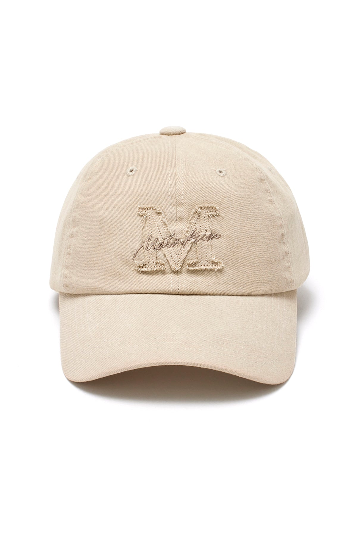 Matin Kim - Matin Cursive Ball Cap (Beige) product image 1 | TRAB K-Fashion Australia