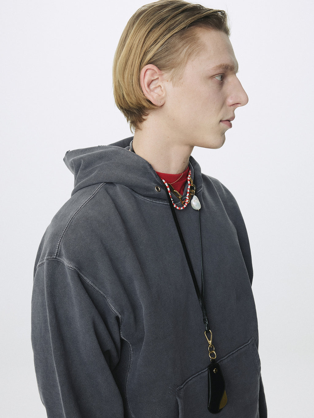 Tonywack - Garment Dyed Raw Edge Hoodie (Faded Ink) product image 8 | TRAB K-Fashion Australia
