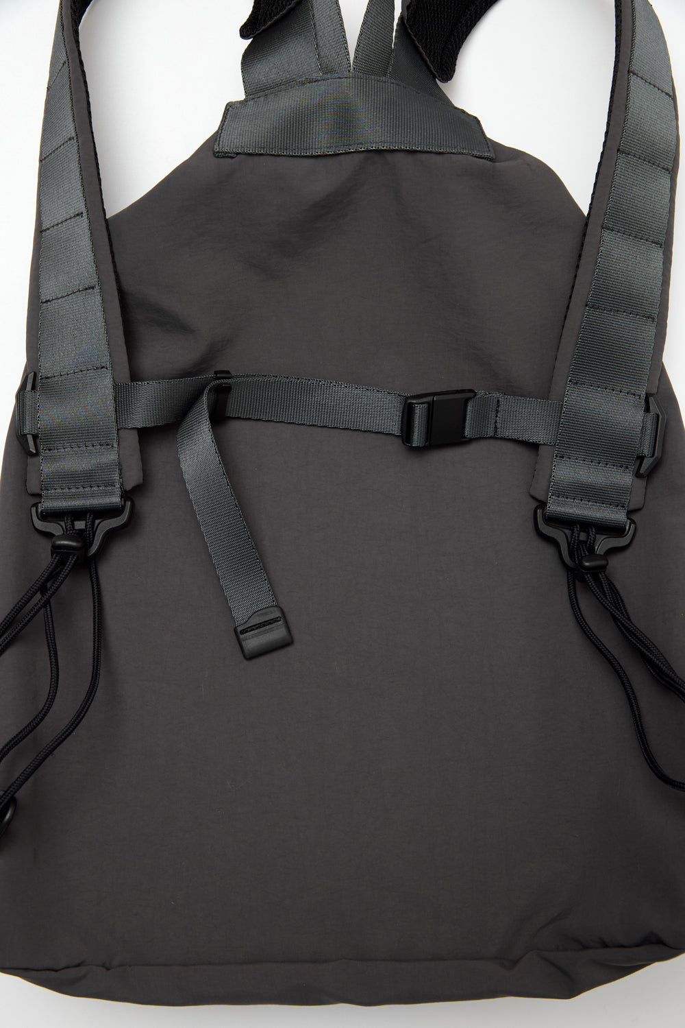 Hatchingroom - String Backpack Nylon (Charcoal) product image 7 | TRAB K-Fashion Australia