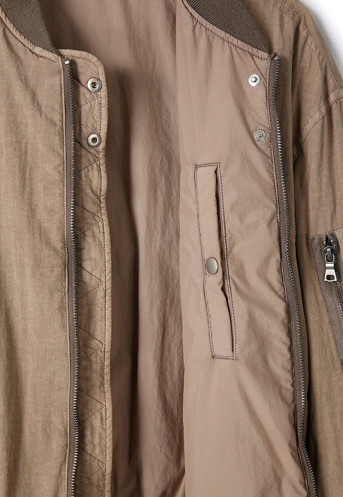 Art if acts - Garment-Dyed Rayon Ma-1 (Dusty Beige) product image 11 | TRAB K-Fashion Australia