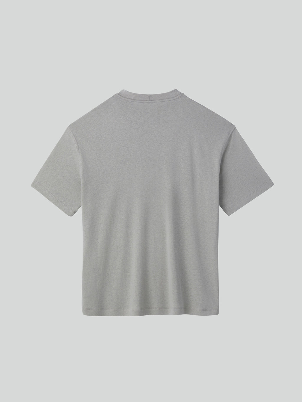 Recto - Linen Blend Loose Fit T-Shirt (Light Grey) product image 5 | TRAB K-Fashion Australia