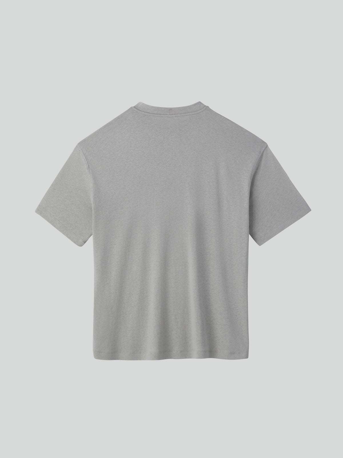 Recto - Linen Blend Loose Fit T-Shirt (Light Grey) product image 5 | TRAB K-Fashion Australia