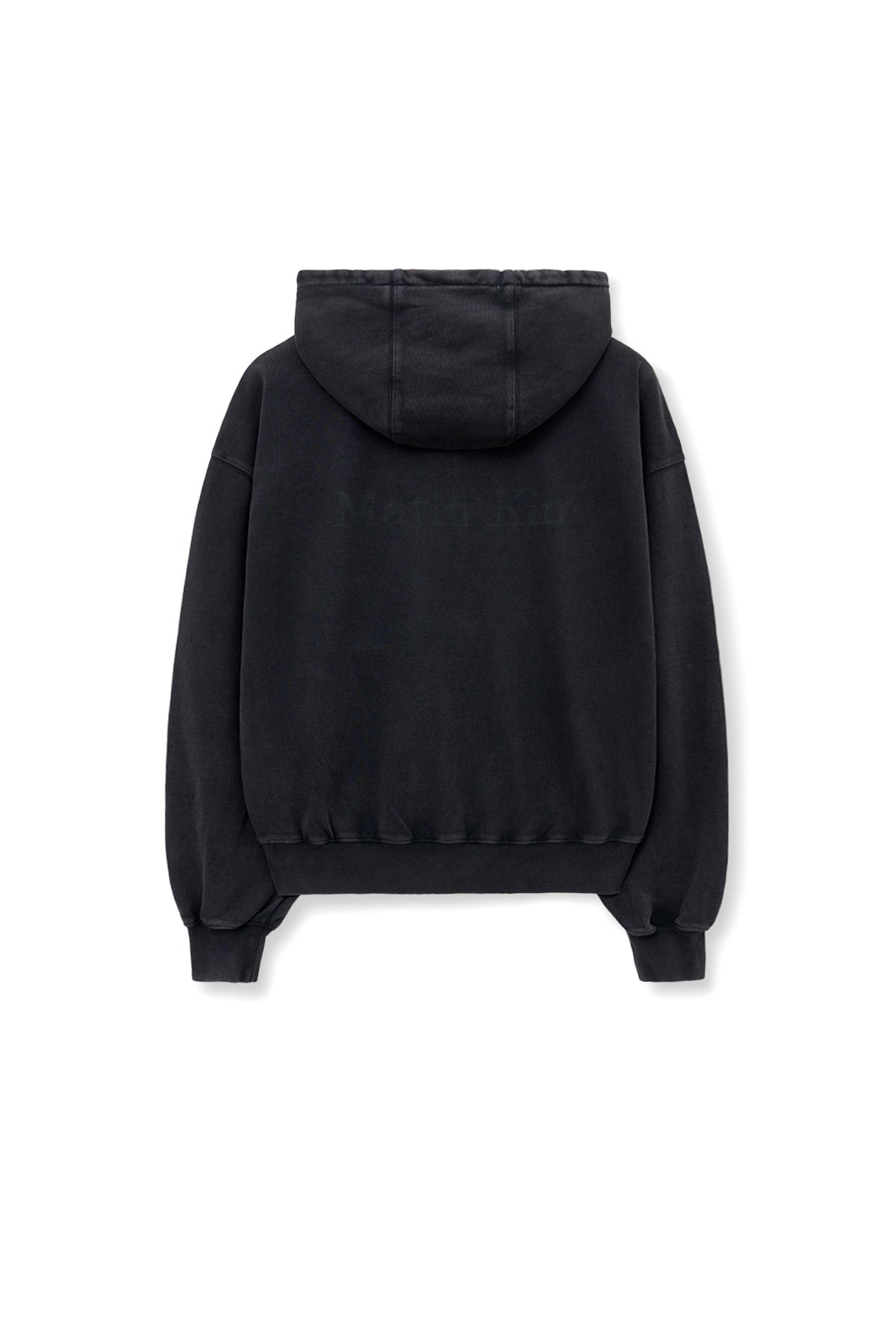 Matin Kim - Zipper Point Washed Hoody (Charcoal) product image 3 | TRAB K-Fashion Australia