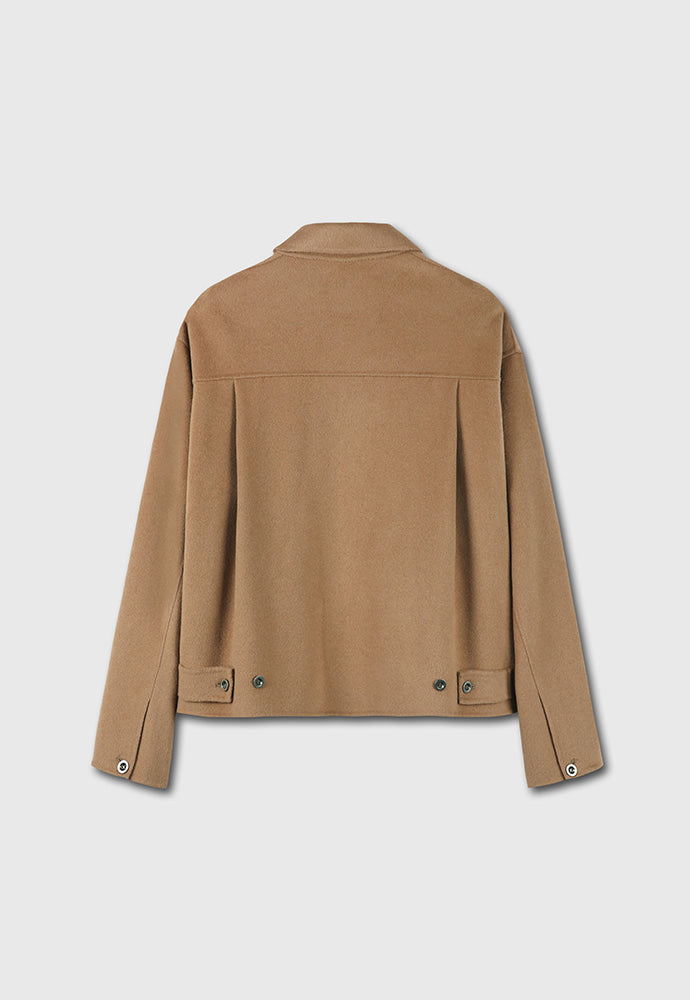 Tonywack - Handmade Cashmere Zipped Blouson Jacket (Camel) product image 9 | TRAB K-Fashion Australia