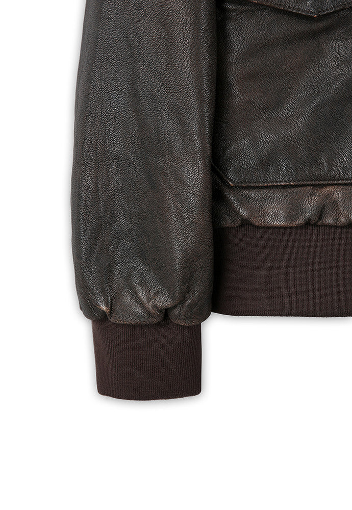 Art if acts - Washed Goat Leather A2 Jacket (Brown) product image 14 | TRAB K-Fashion Australia