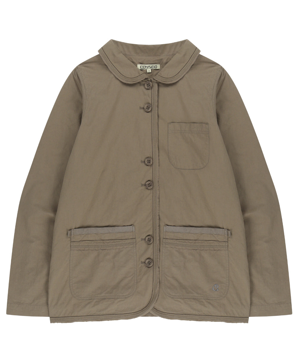 Coyseio - Raw Edge Cotton Jacket (Ash Brown) product image 15 | TRAB K-Fashion Australia