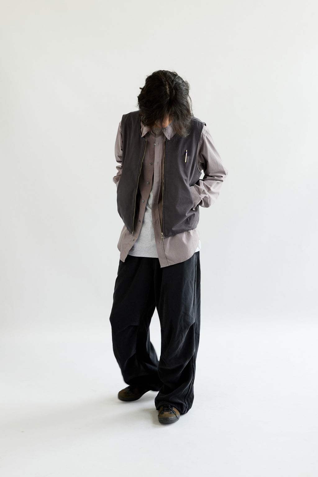 Hatchingroom - Layering Vest (Charcoal) product image 7 | TRAB K-Fashion Australia