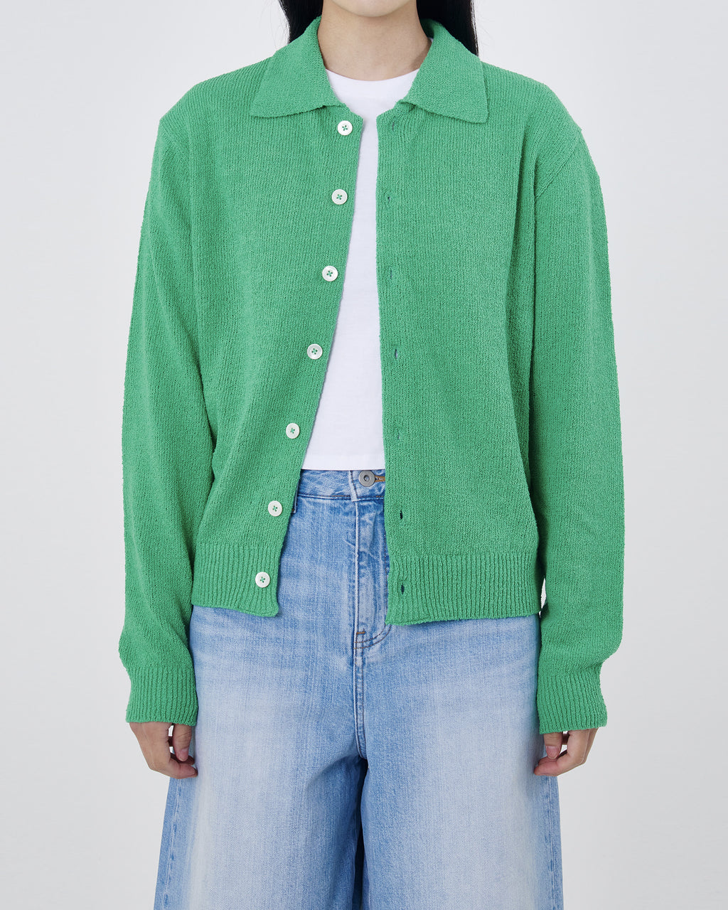 Brownyard - Collar Cardigan (Green) product image 1 | TRAB K-Fashion Australia