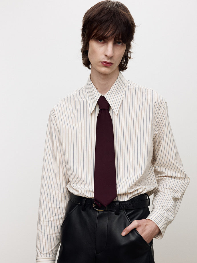 Tonywack - Brushed Cotton Multi Stripe Shirt (Ecru Multi Stripe) product image 6 | TRAB K-Fashion Australia