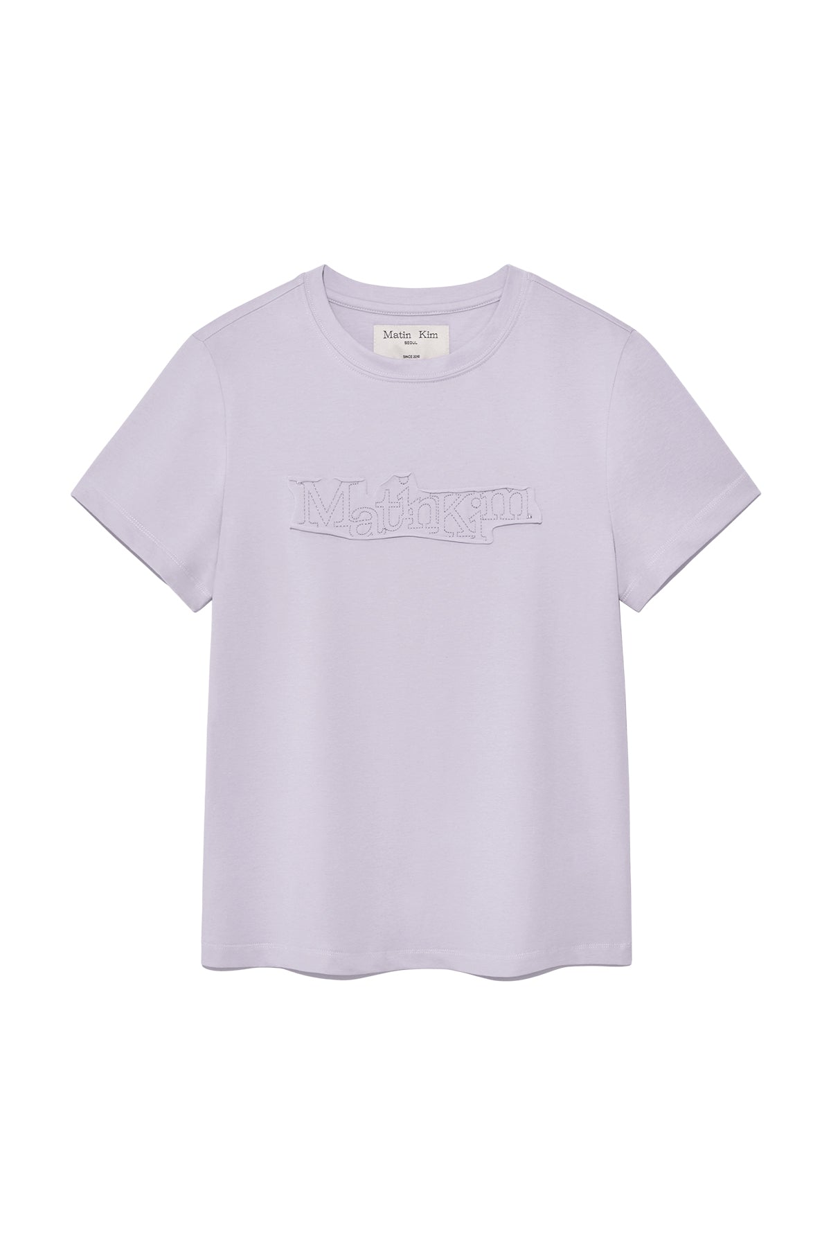 Matin Kim - Applique Logo Patch Top (Lilac) product image 1 | TRAB K-Fashion Australia