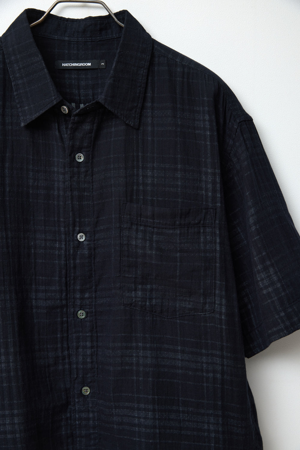 Hatchingroom - Shadow Check Shirt (Dark Navy) product image 5 | TRAB K-Fashion Australia