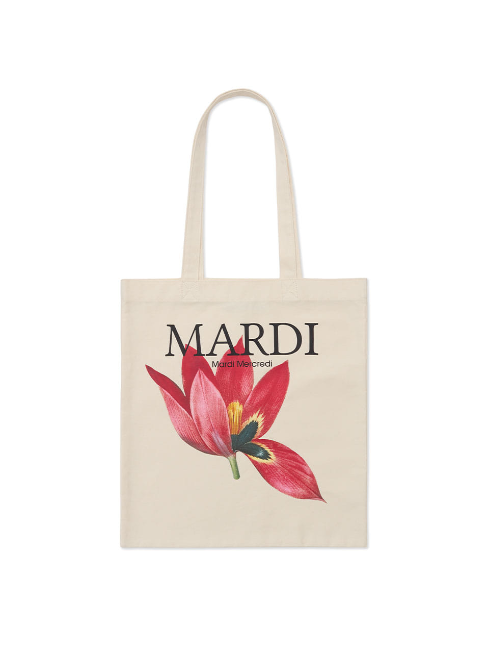 Mardi Mercredi - Canvas Bag Lilies 03 (Cream) product image 1 | TRAB K-Fashion Australia