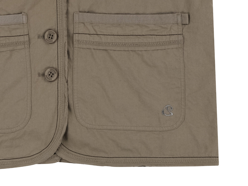 Coyseio - Raw Edge Cotton Jacket (Ash Brown) product image 19 | TRAB K-Fashion Australia