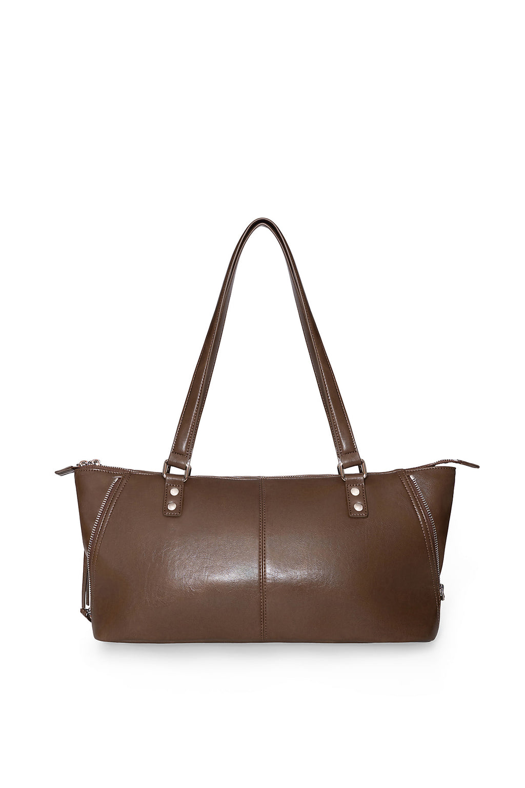 Matin Kim - Flap Pocket Shoulder Bag (Brown) product image 3 | TRAB K-Fashion Australia