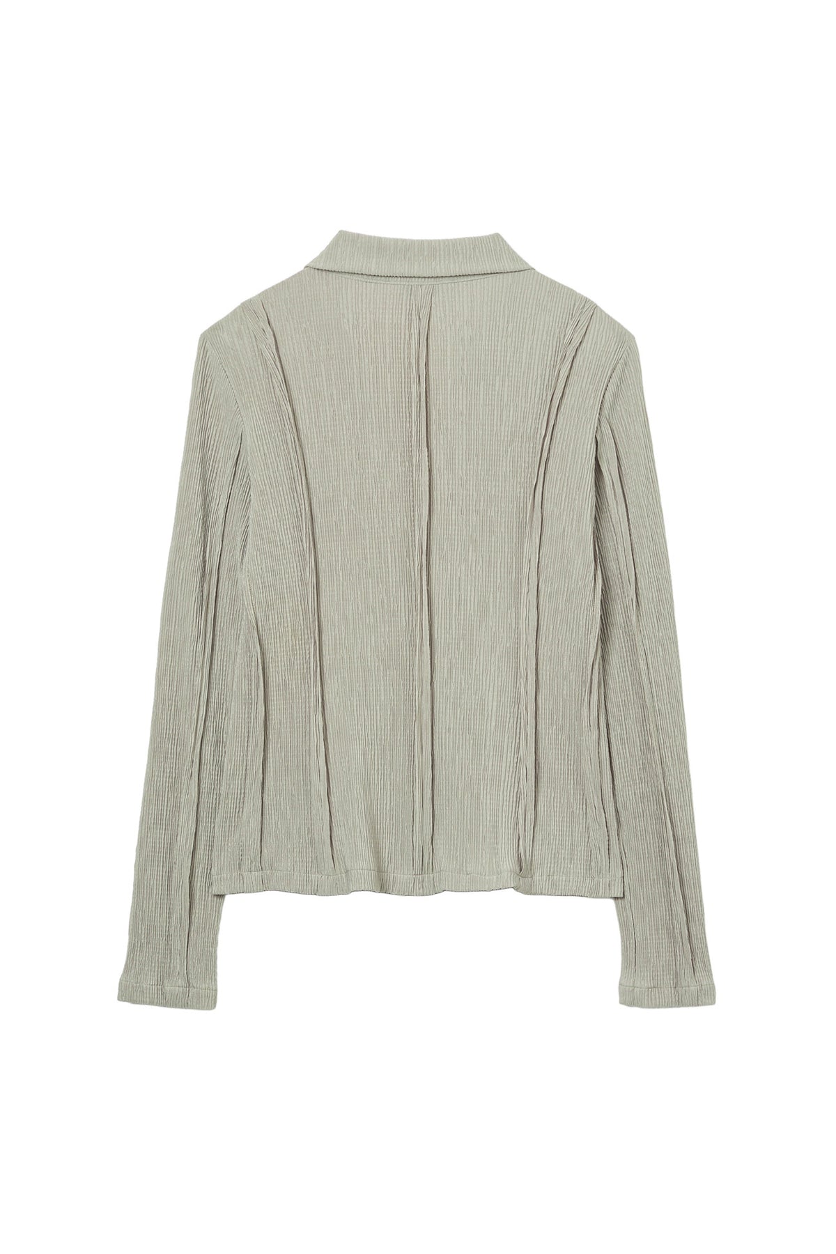 Deinet - Cut Out Pleats Shirt (Khaki) product image 2 | TRAB K-Fashion Australia