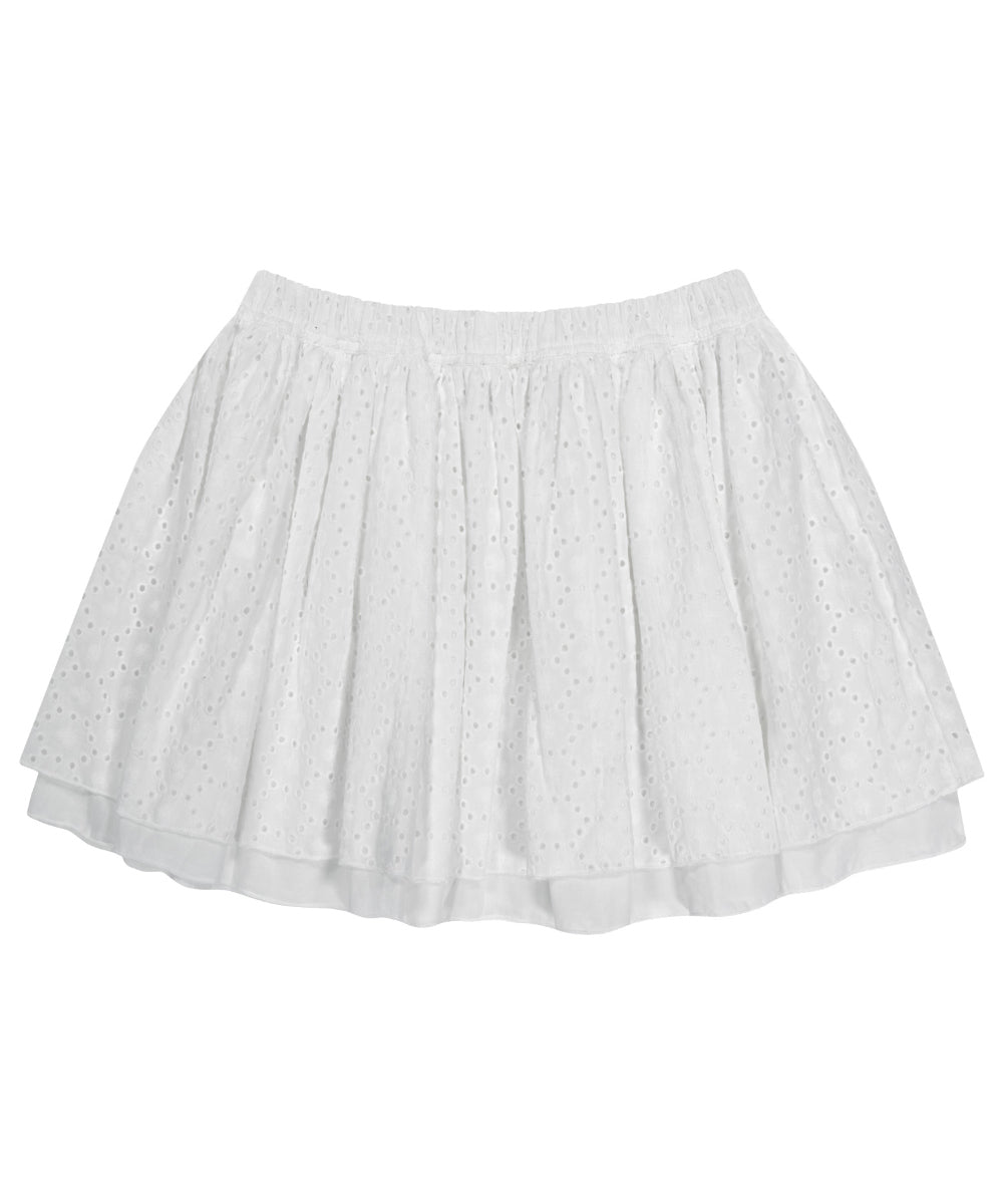 Coyseio - Flower Punching Skirt (White) product image 13 | TRAB K-Fashion Australia