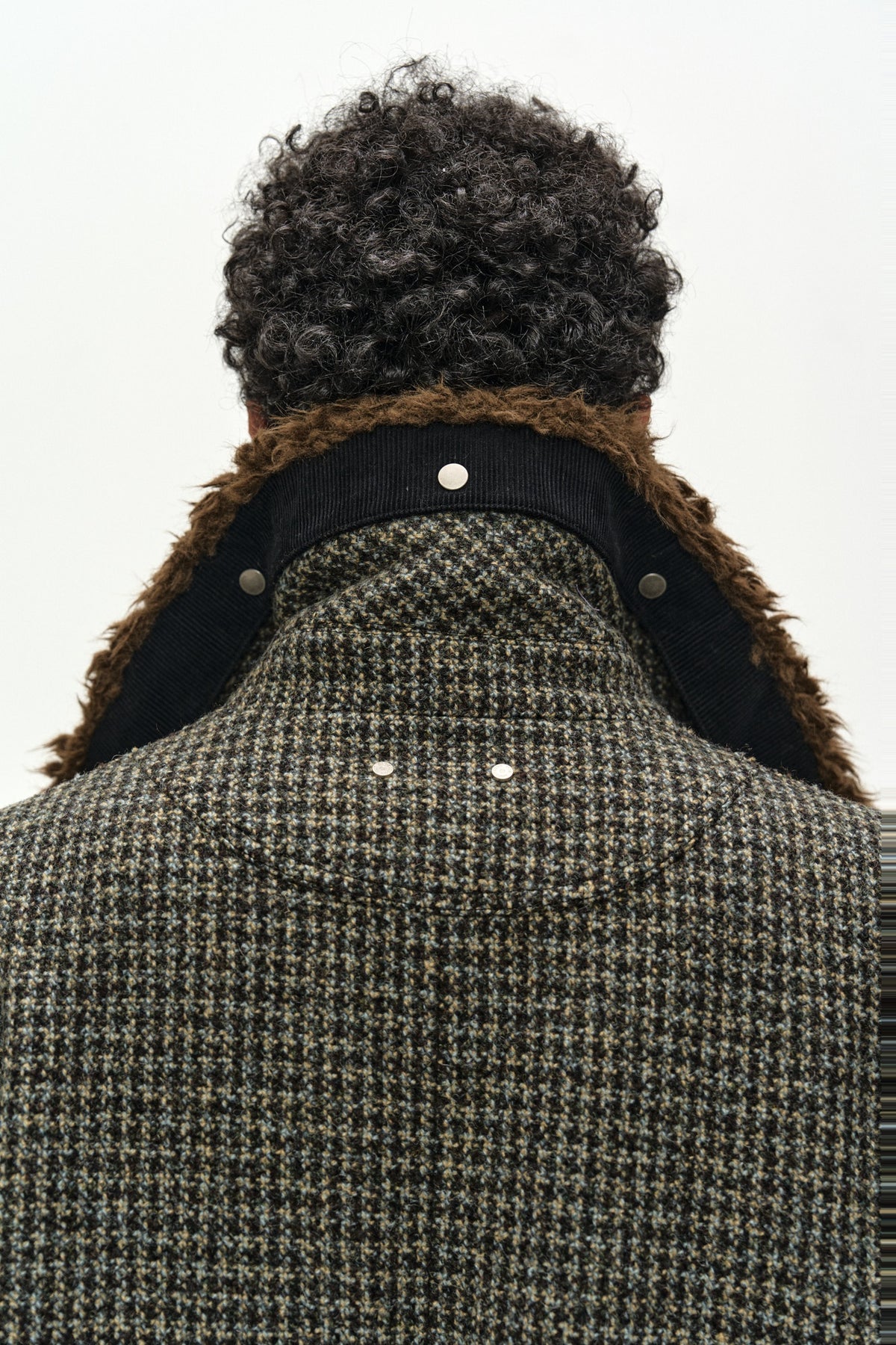 Andersson Bell - Detachable Fur Collar Chesterfield Tweed Coat (Dark Green) product image 8 | TRAB K-Fashion Australia