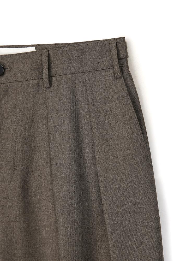Art if acts - Reverse Wool Two Tuck Pants (Brown) product image 10 | TRAB K-Fashion Australia