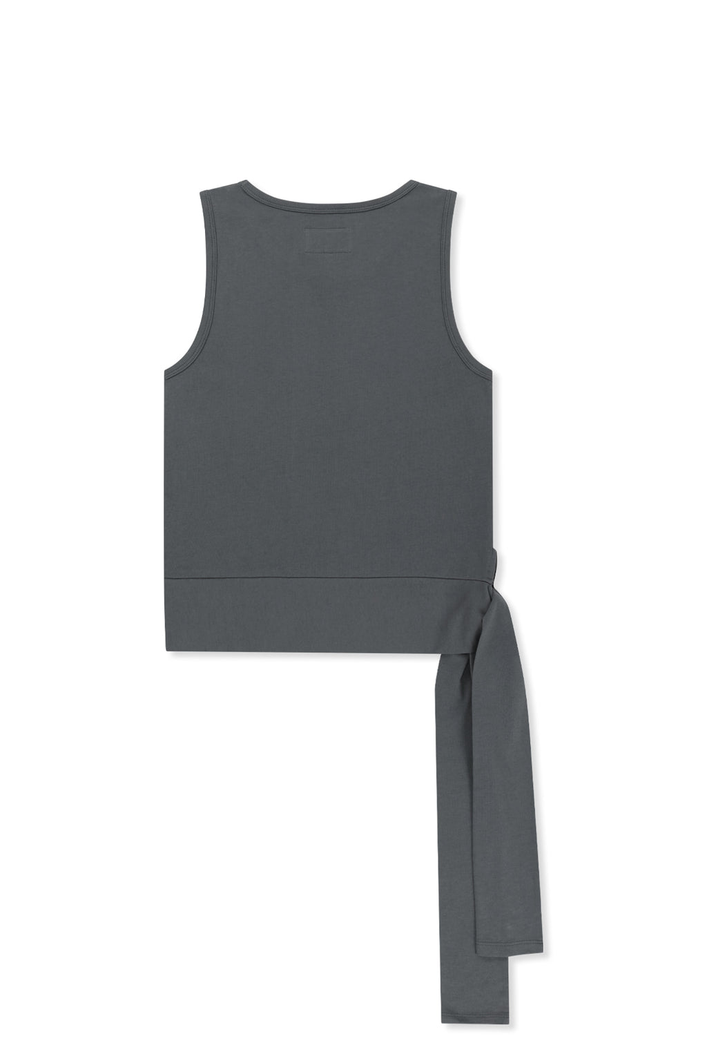 Matin Kim - Hem Tie Detail Sleeveless Top (Charcoal) product image 2 | TRAB K-Fashion Australia