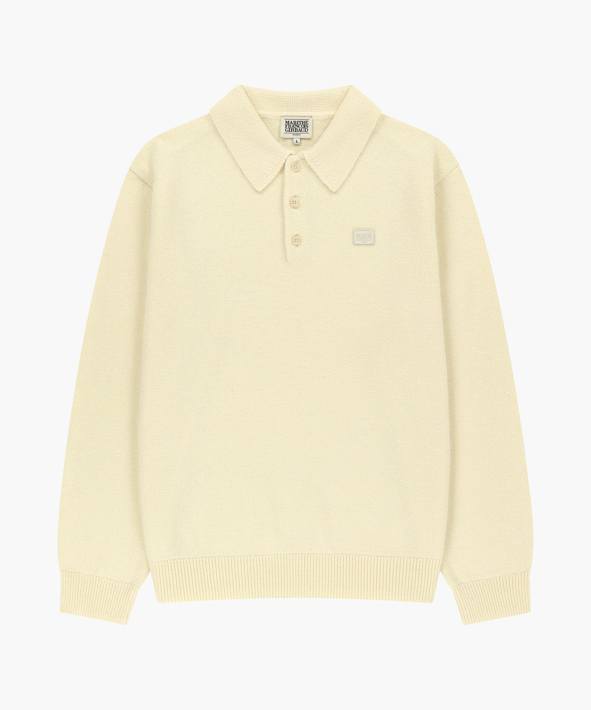 Marithe & Francois Girbaud - Small Classic Logo Collar Knit (Ivory) product image 5 | TRAB K-Fashion Australia