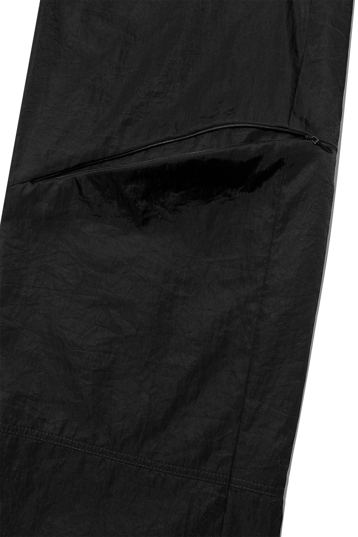 Matin Kim - Zipper Detail Nylon Pants (Black) product image 5 | TRAB K-Fashion Australia